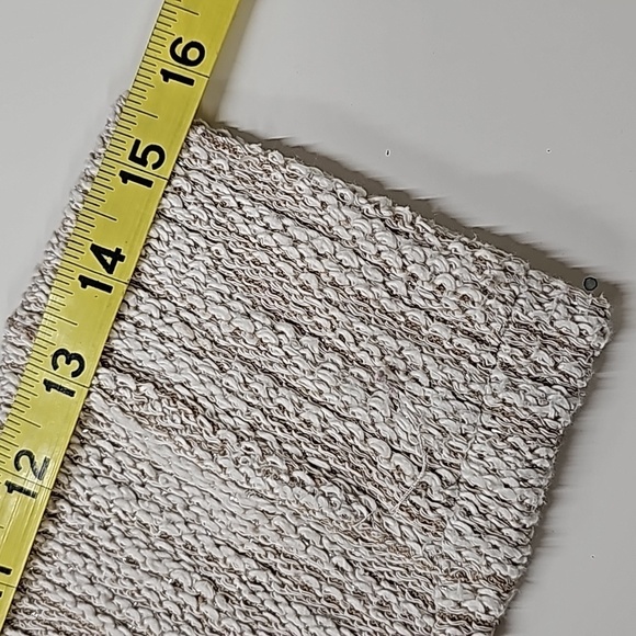 DB Sunday (by Dressbarn) terry cloth sweatshirt in cream & tan, size Large - Picture 8 of 10